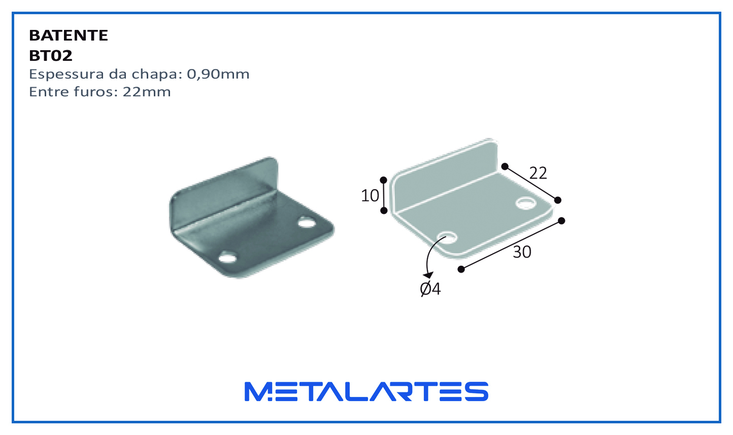BATENTE BT02 30X20X9MM