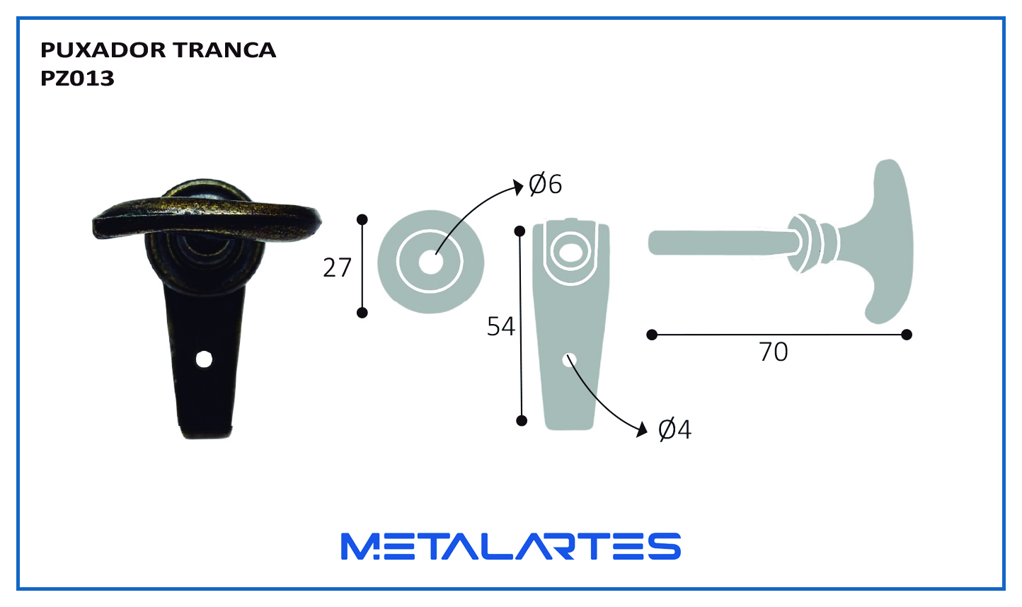 Puxador PZ 013 Tranca