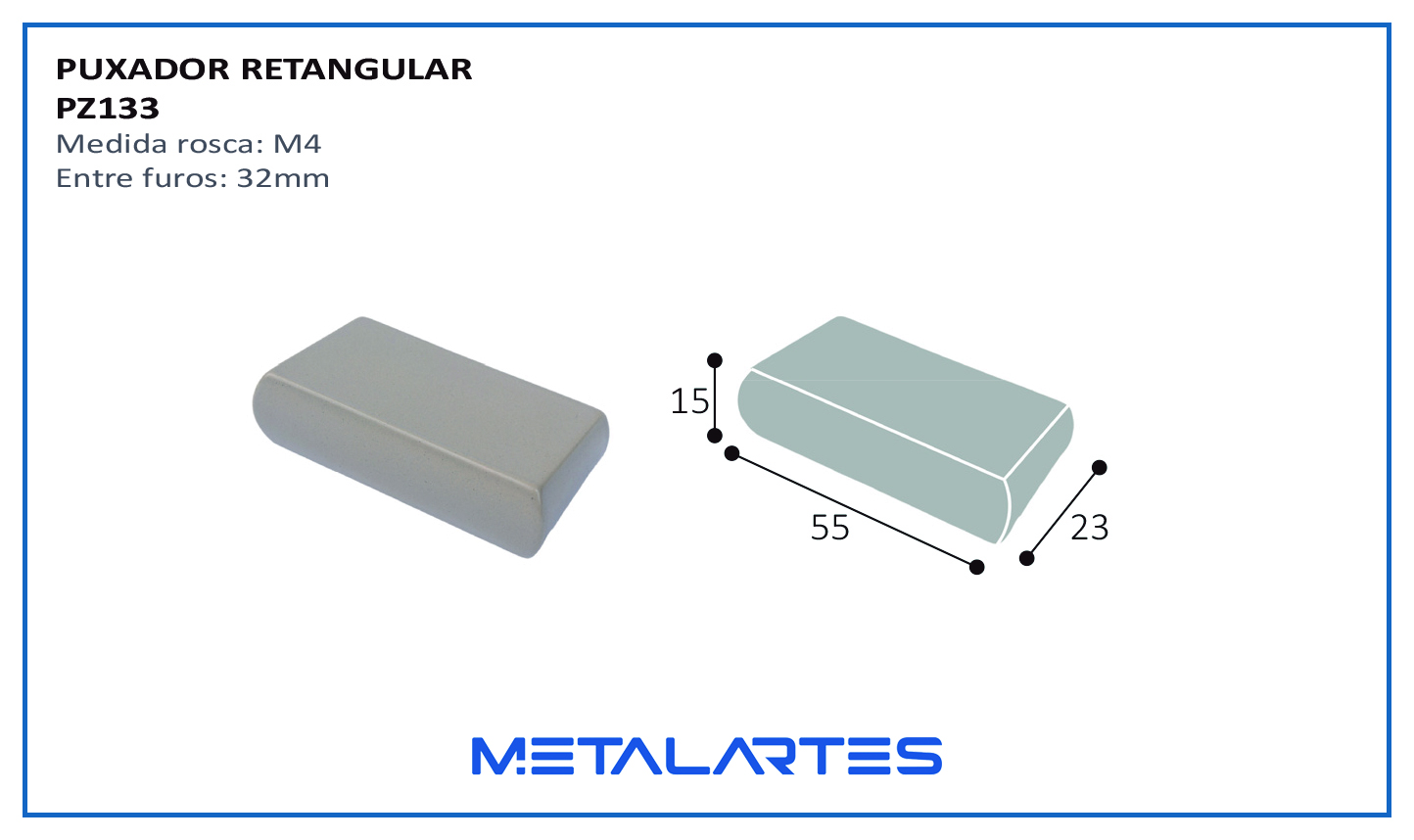 Puxador PZ 133 Sarah
