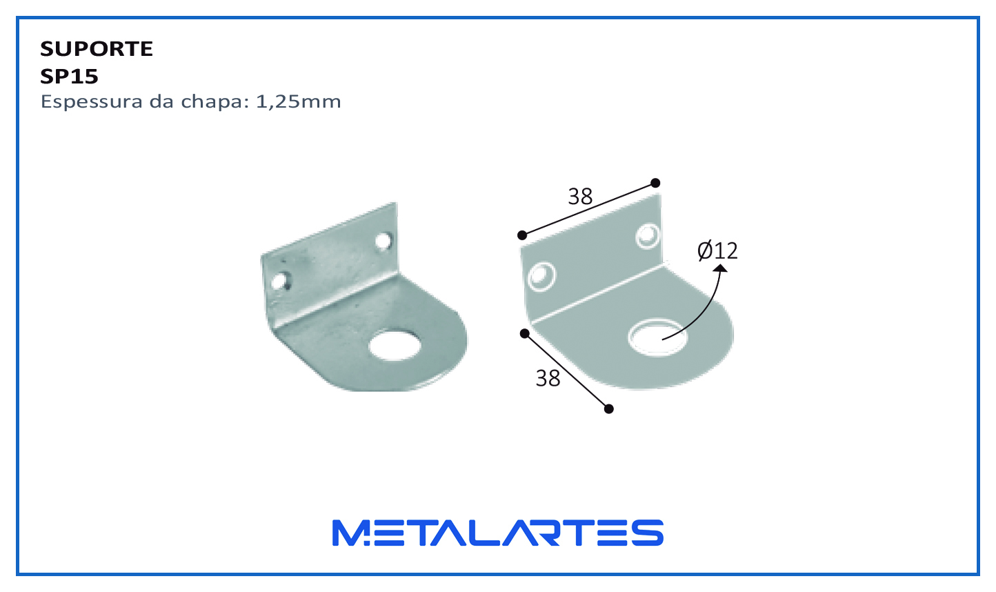 SUPORTE SP015 CAMA 30X40MM